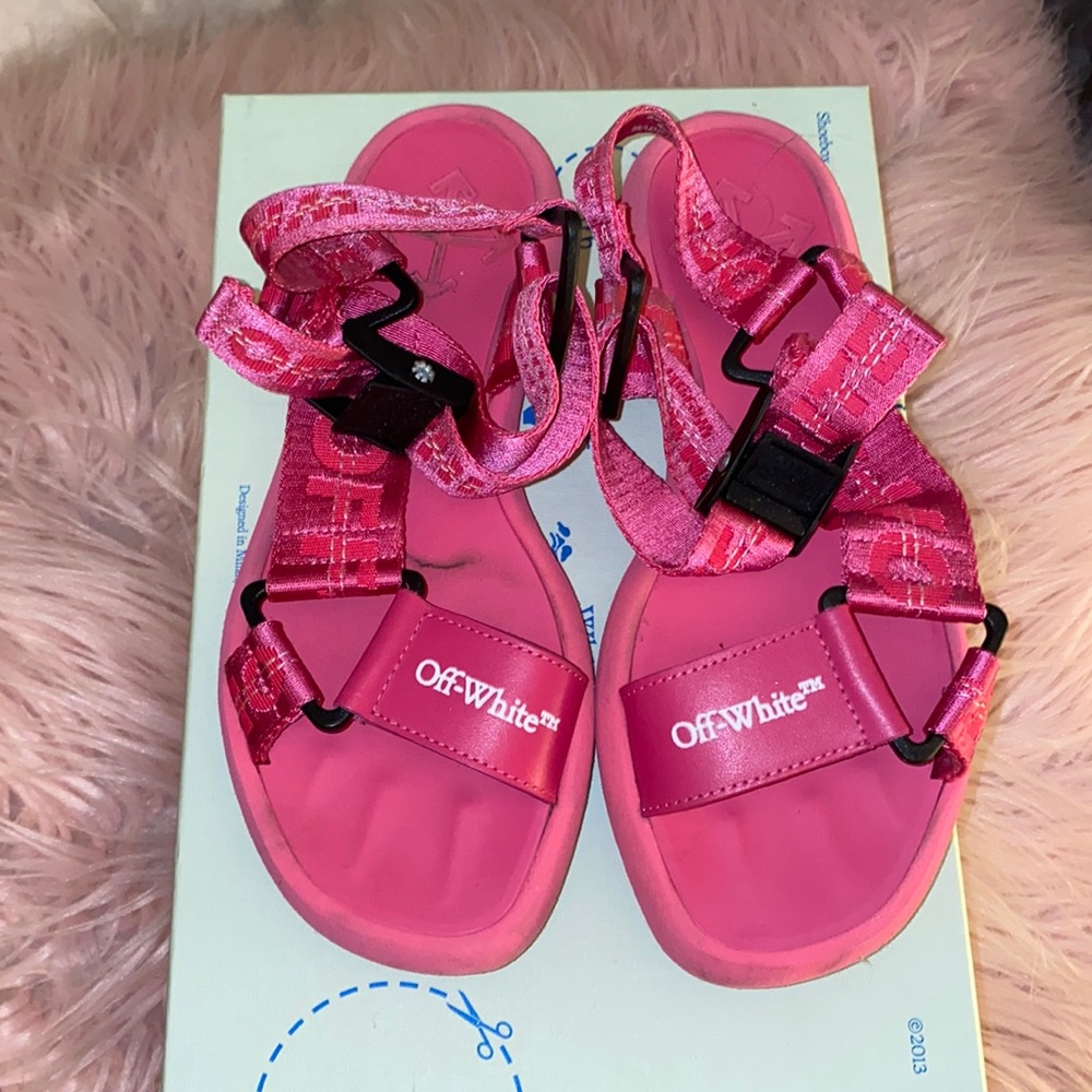Off-white c/o Virgil Abloh Pink Trek Sandals